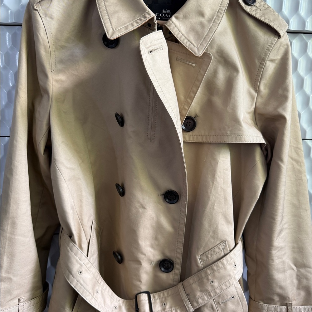 Coach Mid Trench Coat - Classic Khaki - Picture 3 of 8
